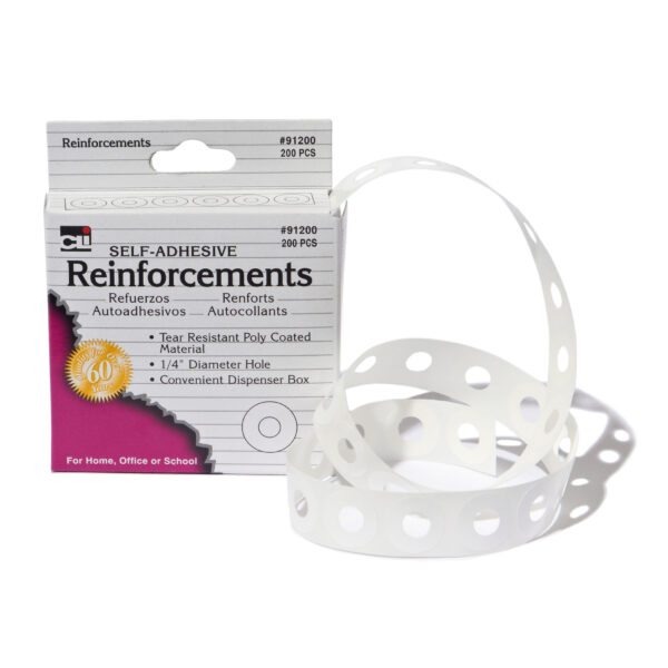ERSCHL91200-24_1.jpg Hole Reinforcements, 200 Per Pack, 24 Packs