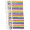 Assorted Neon Nylon Lanyards, 12 Per Pack, 3 Packs