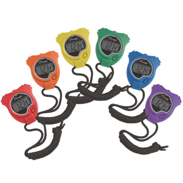 Stop Watch, Assorted Colors, Pack of 6