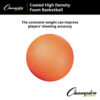Coated High Density Foam Basketball, Size 3, Pack of 2