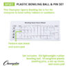Plastic Bowling Ball & Pin Set