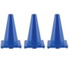 Hi-Visibility Flexible Vinyl Cone, 12", Royal Blue, Pack of 3