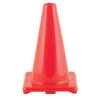 ERSCHSC12OR-3_1.jpg Hi-Visibility Flexible Vinyl Cone, 12", Orange, Pack of 3