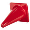 Hi-Visibility Flexible Vinyl Cone, Weighted, 12", Red