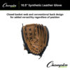 Leather & Vinyl 11" Baseball-Softball Glove