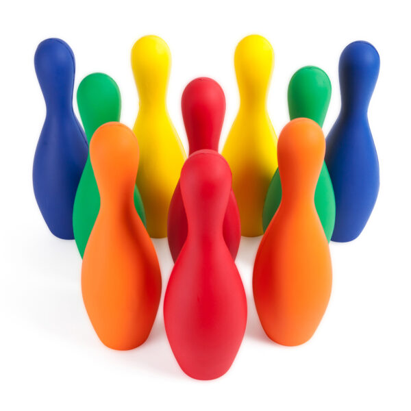 ERSCHSFBPINSETCLR.jpg Colored Foam-Coated Bowling Pin Set