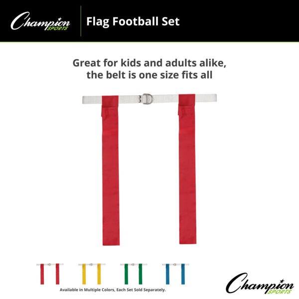 Flag Football Set, Red, Pack of 12