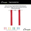 Flag Football Set, Red, Pack of 12