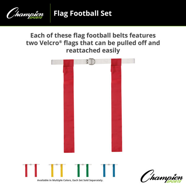 Flag Football Set, Red, Pack of 12