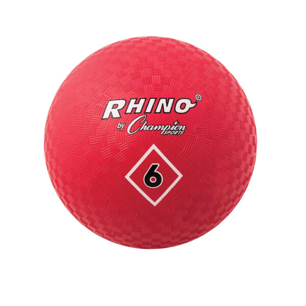 Playground Ball, 6", Red, Pack of 3