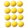 Uncoated Regular Density Foam Ball, 4", Yellow, Pack of 12