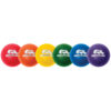 Rhino Skin 8-Inch Low Bounce Dodgeball Set, Assorted Colors, Set of 6