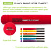 Rhino Ultra Foam 29-Inch Bat & Ball Set, Set of 6