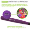 Rhino Ultra Foam 29-Inch Bat & Ball Set, Set of 6