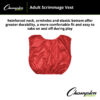 Practice Scrimmage Vest, Adult, Red, Pack of 12