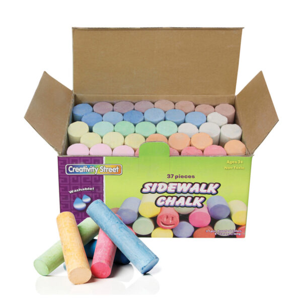 ERSCK-1736-3_1.jpg Sidewalk Chalk, Assorted Colors, 4", 36 Pieces Per Pack, 3 Packs
