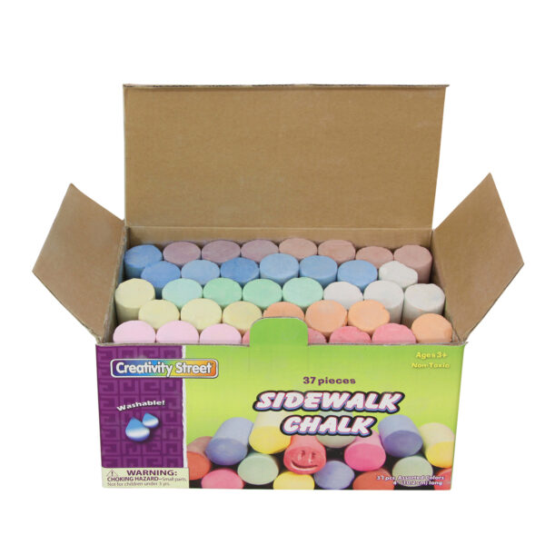 ERSCK-1736-3_2.jpg Sidewalk Chalk, Assorted Colors, 4", 36 Pieces Per Pack, 3 Packs