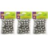 Jingle Bells, Silver, 5-8", 72 Per Pack, 3 Packs