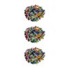 ERSCK-3552-3.jpg Pony Beads, Assorted Bright Hues, 6 mm x 9 mm, 1000 Per Pack, 3 Packs