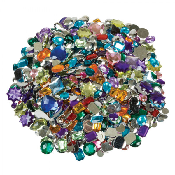Acrylic Gemstones, Assorted Colors & Sizes, 1 lb.