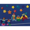 ERSCK-3604-3_1-2.jpg Wood Party Shapes, Assorted Colors, 1-2" to 2", 200 Per Pack, 3 Packs
