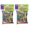 Mini Spring Clothespins, Bright Hues Assorted, 1", 250 Per Pack, 2 Packs