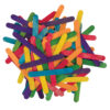 Regular Craft Sticks, Bright Hues Assorted, 4 1-2" x 3-8" x 2mm, 150 Per Pack, 12 Packs
