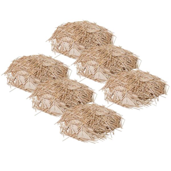 Natural Toothpicks, Flat, 2.25", 2500 Per Pack, 6 Packs