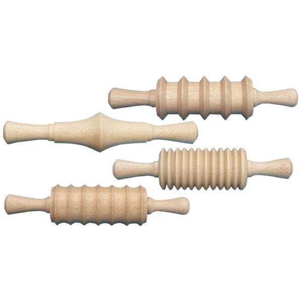 ERSCK-3748.jpg Wood Rolling Pin Set, 4 Patterns, 6", 4 Pieces