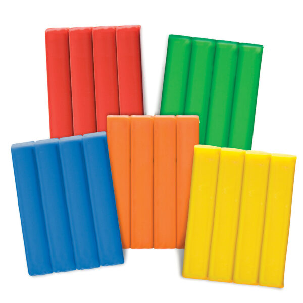 ERSCK-4099-2_3.jpg Modeling Clay, 5 Primary Color Assortment, 5 sticks-5 lbs. Per Set, 2 Sets