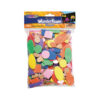 WonderFoam Peel & Stick Shapes, Assorted Shapes, Colors & Sizes, 720 Pieces Per Pack, 3 Packs