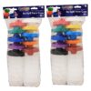 ERSCK-5100-2.jpg No-Spill Round Paint Cups with Colored Lids, 3" Dia., 10 Per Pack, 2 Packs