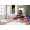 Paint Cups with Brushes, 10 Assorted Colors, 7-1-4" Brushes & 3" Dia. Cups, 20 Pieces