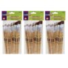 Watercolor Brushes, Assorted Sizes, 12 Per Set, 3 Sets