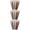 Beginner Paint Brushes, 10 Assorted Colors, 7" Long, 10 Per Pack, 3 Packs