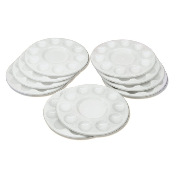ERSCK-5924.jpg Paint Trays, Round, 10-Well, 6.75" Diameter, 10 Trays