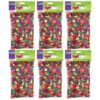 ERSCK-811030-6.jpg Pom Pons, Color Splash, 1", 100 Per Pack, 6 Packs