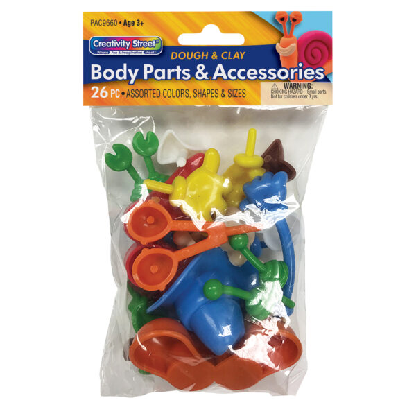 ERSCK-9660-6_3.jpg Modeling Dough & Clay Body Parts & Accessories, 26 Pieces Per Pack, 6 Packs