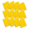 1-Subject Notebook, 70 Page, Wide Ruled, Yellow, Pack of 12