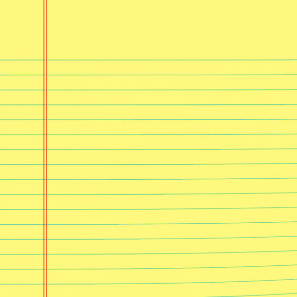 Legal Pad, Wide Ruled, Yellow, 50 Sheets, Pack of 12