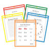 Reusable Dry Erase Pockets, Primary Colors, 9 x 12, Pack of 25