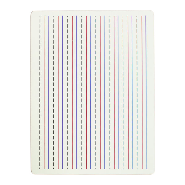 Two-Sided Dry Erase Lapboard, Lined on One Side, Pack of 6