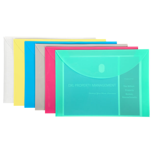 Poly XL Reusable Envelope, Letter Size, Side Load, Assorted, Pack of 36