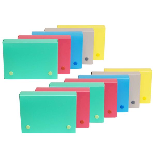 ERSCLI58046-12.jpg 4" x 6" Index Card Case, Assorted Tropic Tones, Pack of 12