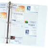 Business Card Holder, Poly without Tabs, Holds 20 Cards-Page, 11-1-4" x 8-1-8", 10 Per Pack, 10 Packs