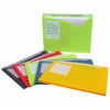 Write-On Poly File Jackets, Assorted Colors, 11" x 8-1-2", 10 Per Pack, 2 Packs