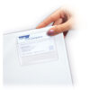 ERSCLI70257-5_3.jpg Self-Adhesive Business Card Holder, Top Load, 2" x 3-1-2", 10 Per Pack, 5 Packs