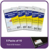 ERSCLI70257-5_5.jpg Self-Adhesive Business Card Holder, Top Load, 2" x 3-1-2", 10 Per Pack, 5 Packs