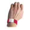 DuPont Tyvek Security Wristbands, Red, 100 Per Pack, 2 Packs