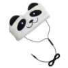 H1 Adjustable Fleece Headband Headphones, Panda